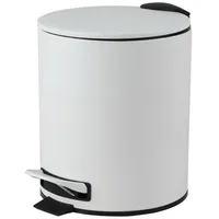URBAN LIVING 5 Liter Tret-Mülleimer Kosmetikeimer Tretmülleimer 44032 weiß