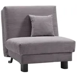 ell+ell Schlafsessel Enny Cord Grau