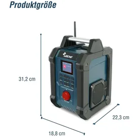 Leicke Baustellenradio DAB+ schwarz