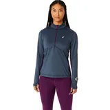 Asics Damen Winter Run 1/2 Zip Mid Layer blau