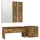 vidaXL Garderoben-Set Räuchereiche Holzwerkstoff