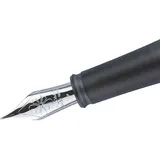 Diplomat Federaggregat Aero mit Edelstahlfeder Stärke B Schwarz/Silber
