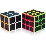 ROXENDA Zauberwürfel, Speed Würfel Set mit 2X2 3X3 Cube Originale, Speedcube mit Anleitun