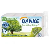 Danke Toilettenpapier 3-lagig Recyclingpapier, 8 Rollen