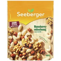 Seeberger Nusskernmischung, Pure Nuss-Mischung, ungeröstet (7 x 400 g)