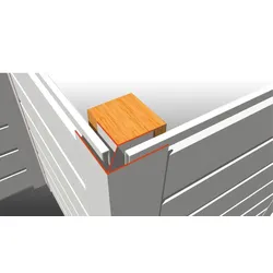 17 mm Eckprofil für PVC-Paneele, Grau - 6000 mm Eckleisten für 17 mm Kunststoffprofile – ideales Zusatzprofil für dekorative Wandverkleidungen