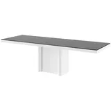 designimpex Esstisch Design Esstisch HFE-111 Hochglanz ausziehbar Tisch Esszimmer 160 - 256 schwarz