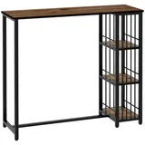 Homcom Bartisch 120 x 40 x 105 cm Braun