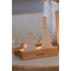 Lichtobjekt Sandane Engel 12cm cremeweiß