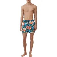 S.Oliver - Badeshorts mit All-over-Print und Eingrifftaschen, Herren, blau,