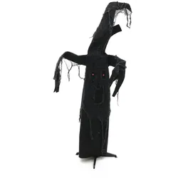 Bewegter Schwarzer Baum, animierte Halloween Dekoration, 110cm, Bewegung, Licht ...