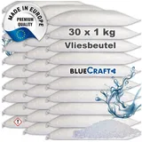 BlueCraft - 30x 1kg Luft-Entfeuchter Granulat Nachfüllpackung im Vliesbeutel Raumentfeuchter ohne Strom