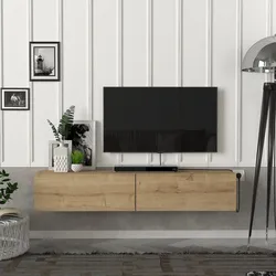 Fernsehschrank Toivakka 135x31x25cm Eiche