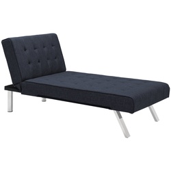 loft24 Chaiselongue Emily, Relaxliege Lounge Sessel, gepolstert, Länge 156 cm blau