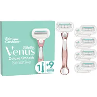 Gillette Venus Deluxe Smooth Sensitive Handstück + Rasierklingen 9
