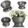 Kadax Blumenschale 29 cm Grafit