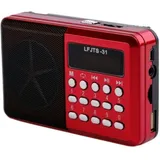 Trade Shop - radio MP3 player mini tragbarer lautsprecher mit flash-treiber tf karte led display -