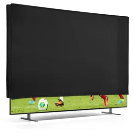 kwmobile 49-50" TV Abdeckung Indoor - Fernseher Hülle Bildschirmschutz Abdeckung - TV Bildschirm Staubschutzhülle - Fernsehabdeckung - Schwarz