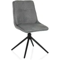 hjh living Polsterstuhl Tarviso I Polyester grau drehbar