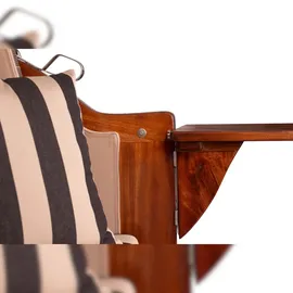 Mr. Deko bene living Strandkorb Komplettset Schaalsee Mahagoni PE grau Modell 581