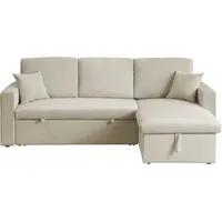 Habitat Garten Ecksofa, Beige, Textil, 3-Sitzer, 221x145 cm, Wohnzimmer, Sofas & Couches, Wohnlandschaften, Ecksofas