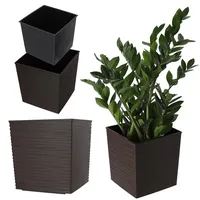 Kadax Blumentopf aus Kunststoff, mit Einlage, aus Kunststoff, 30
