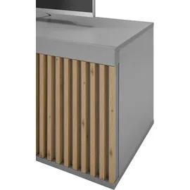 Stolkom Jasper TV-Lowboard 150x40x40 cm Grau MDF/Spanplatte