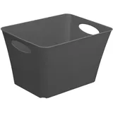 Rotho Living Aufbewahrungsbox 44l, Kunststoff (PP) BPA-frei, anthrazit, 44l (52.6 x 39.2 x 31.0 cm)