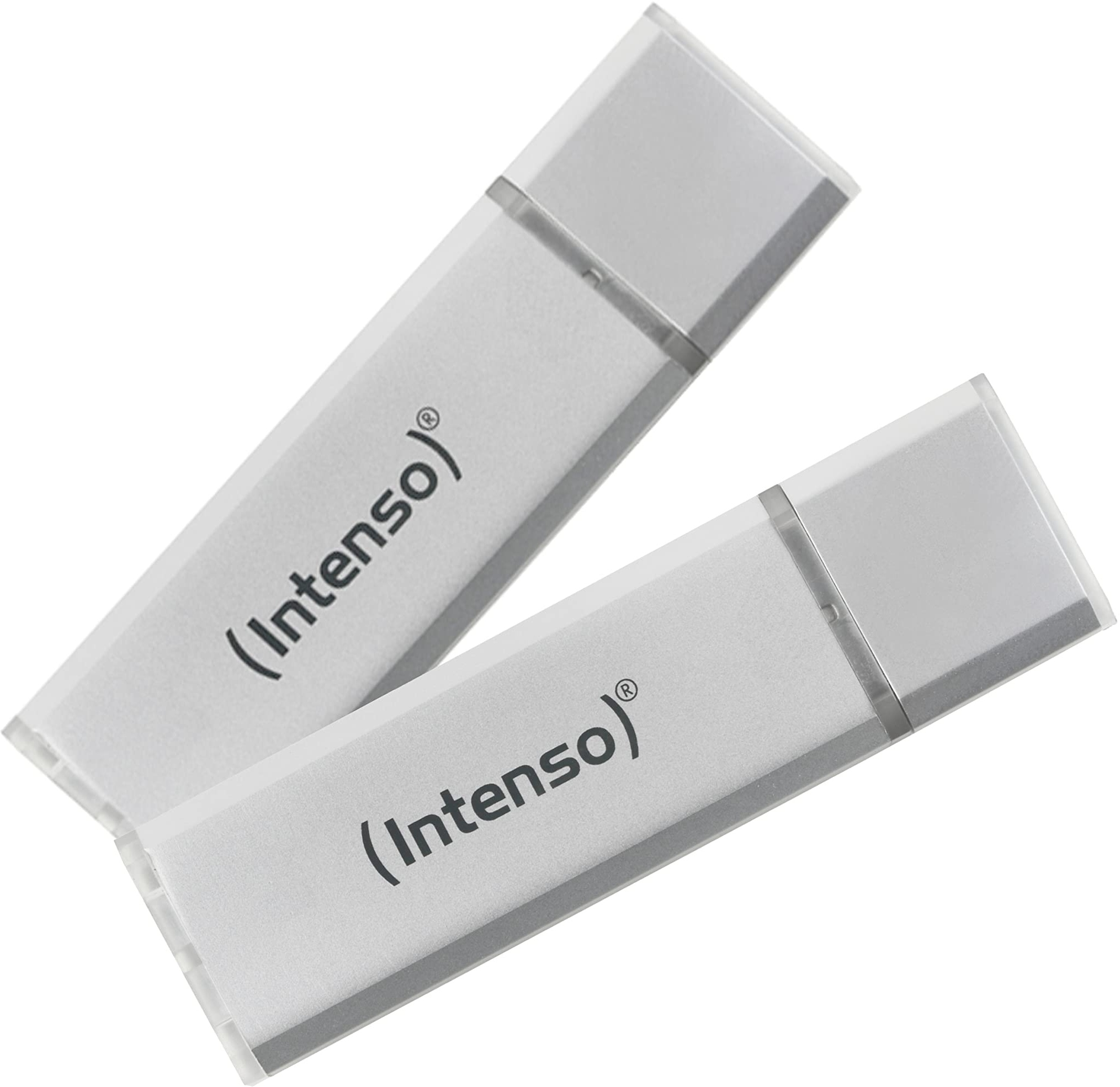 Intenso Ultra Line, 2x 64GB Speicherstick, USB 3.2 Gen 1x1, silber