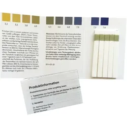 Teststreifenheft zur Bestimmung des Urin pH-Wertes 50 St Teststreifen
