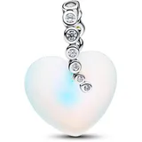 Pandora Sternschnuppe & Herz Charm-Anhänger Silber