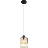 GLOBO Hendry 1-flg. Ø 15 cm rund schwarz matt