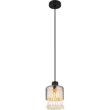 GLOBO Hendry 1-flg. Ø 15 cm rund schwarz matt