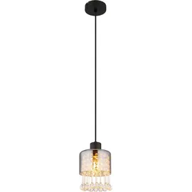 GLOBO Hendry 1-flg. Ø 15 cm rund schwarz matt