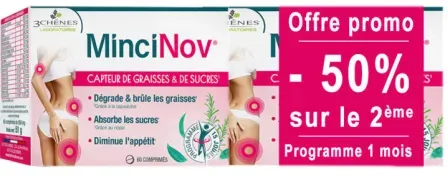 3 Chênes Nopal MinciNov 2x60 Tabletten 2. Produkt -50%