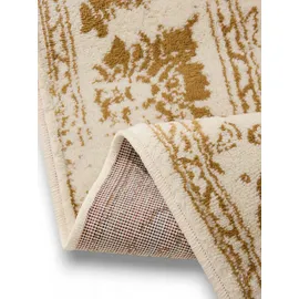 benuta Basic Teppich Suki - Creme/gelb 300x400 cm, - Kunstfaser - Rechteckig, & Im Style: Vintage, Orient Style - pflegeleicht, für Wohnzimmer Schlafzimmer