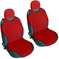 Akhan CSC401 - 1 Paar (2Stück) Sitzbezug Sitzauflage Sitzschoner Rot