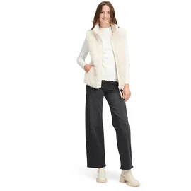 Betty & Co Kunstfell-Weste mit Stehkragen in cream | 42