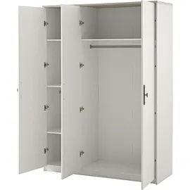 Home Affaire Drehtürenschrank LiLLE 138 x 193 x 51 cm Weiß