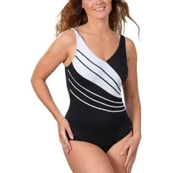 Trofe Chlorine-resistant Swimsuit Schwarz/Weiß 46 Damen