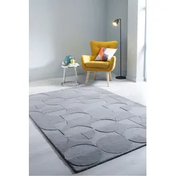 Kadima Design Eleganter Wollteppich `Deben Noah` -, Rutschfest. Farbe: Grau, 200x290 cm