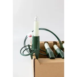 Narva Schwibbogenkette mit 10 Kleinschaftkerzen von NARVA Lichterketten - Weiß/Grün