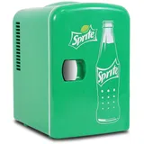 Coca Cola Sprite Mini-Kühlschrank für Schlafzimmer, 4L, 6-Dosen Kleiner Kühlschrank für Lebensmittel, Getränke, Kinder, Zuhause, Auto & Reisen, 12V Tragbarer Kühl- und Wärmeschrank, Grün