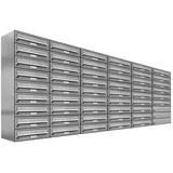 AL Briefkastensysteme 51er Premium Edelstahl silber