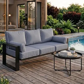 beautysofa VERDINO Garten-Lounge-Set grau