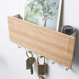 Schlüsselhalter Aus Holz, Wandregale, Aufbewahrungsboxen, Kleiderbügel, Organizer – - Sollbry