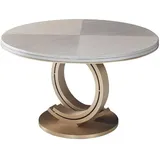 JVmoebel Esstisch designer esstisch luxus esszimmer tische polster holz Edelstahl tisch, Made in Europa goldfarben