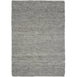OCI DIE TEPPICHMARKE Teppich »FAVORIT«, rund, Handweb-Teppich aus Indien, handgewebt, hochwertig verarbeitet, grau