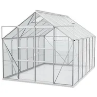 Vitavia Gewächshaus Neptun Plus 9900 ESG/HKP, inkl. Fundament, ca. B257/H238/T383 cm