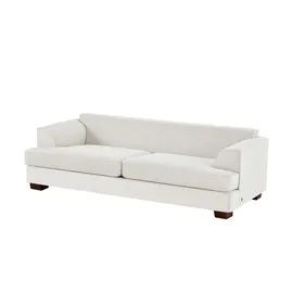 Soho Couch Webstoff 3-Sitzer Weiß